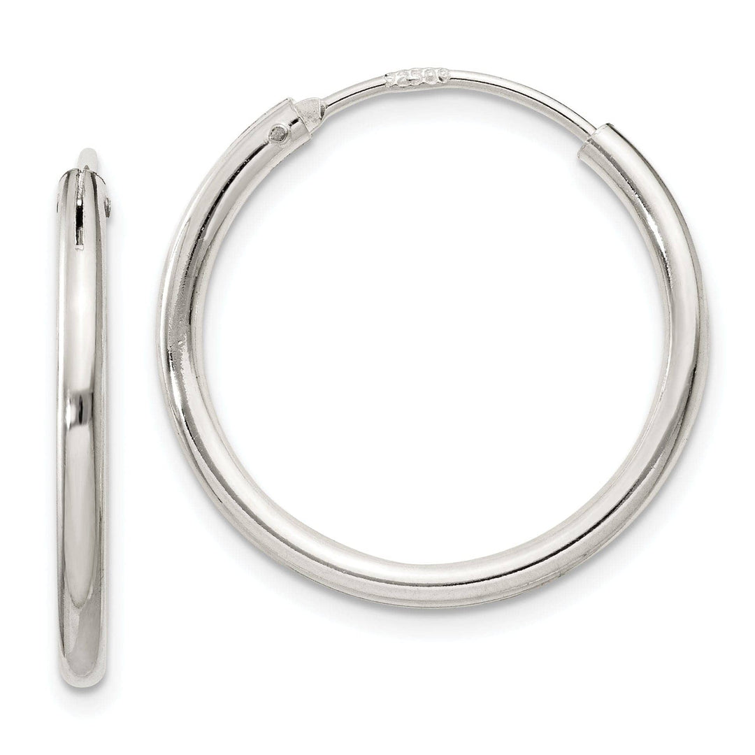 Lovely Rita's Earrings Sterling Silver Hollow Hoop Hinged Earrings