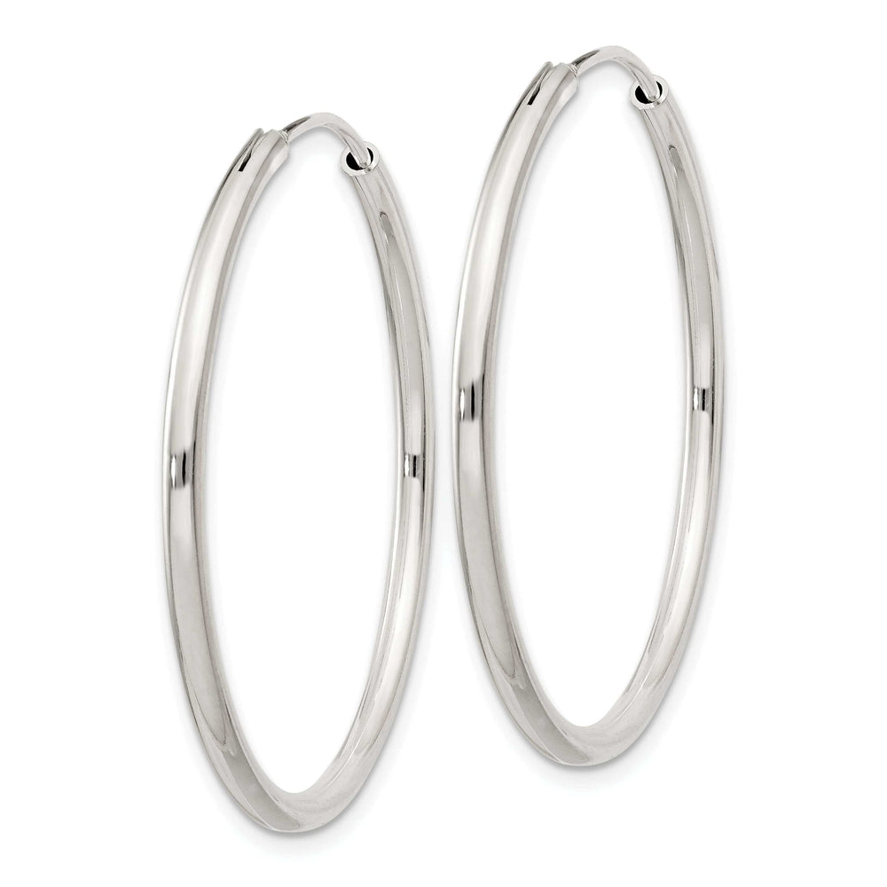 Lovely Rita's Earrings Sterling Silver Hollow Hoop Hinged Earrings