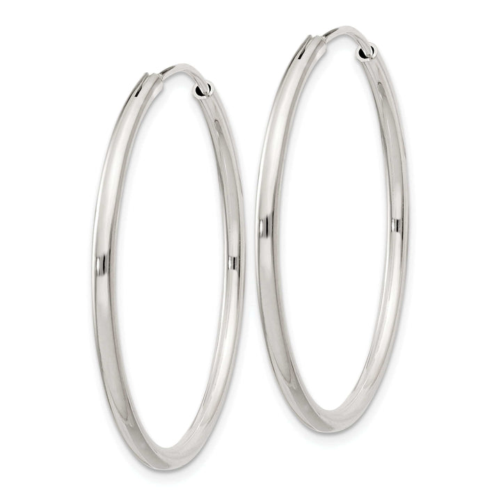 Lovely Rita's Earrings Sterling Silver Hollow Hoop Hinged Earrings