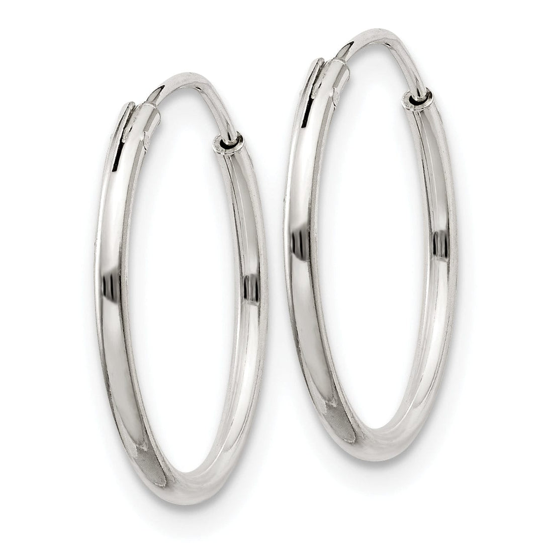 Lovely Rita's Earrings Sterling Silver Hollow Hoop Hinged Earrings