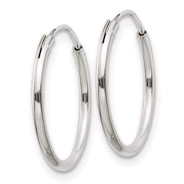 Lovely Rita's Earrings Sterling Silver Hollow Hoop Hinged Earrings