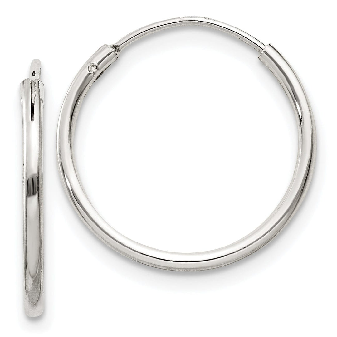 Lovely Rita's Earrings Sterling Silver Hollow Hoop Hinged Earrings