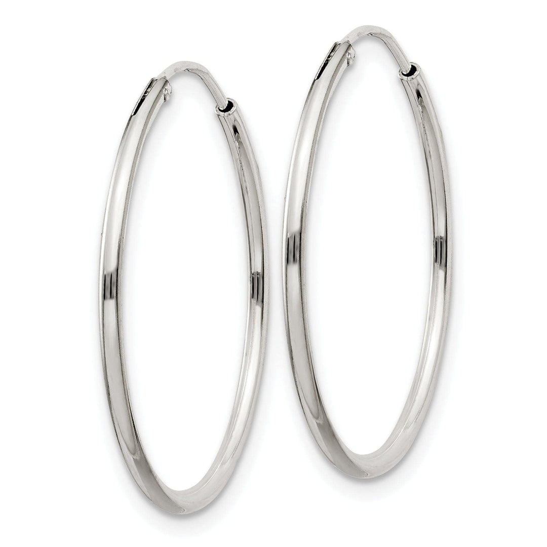 Lovely Rita's Earrings Sterling Silver Hollow Hoop Hinged Earrings