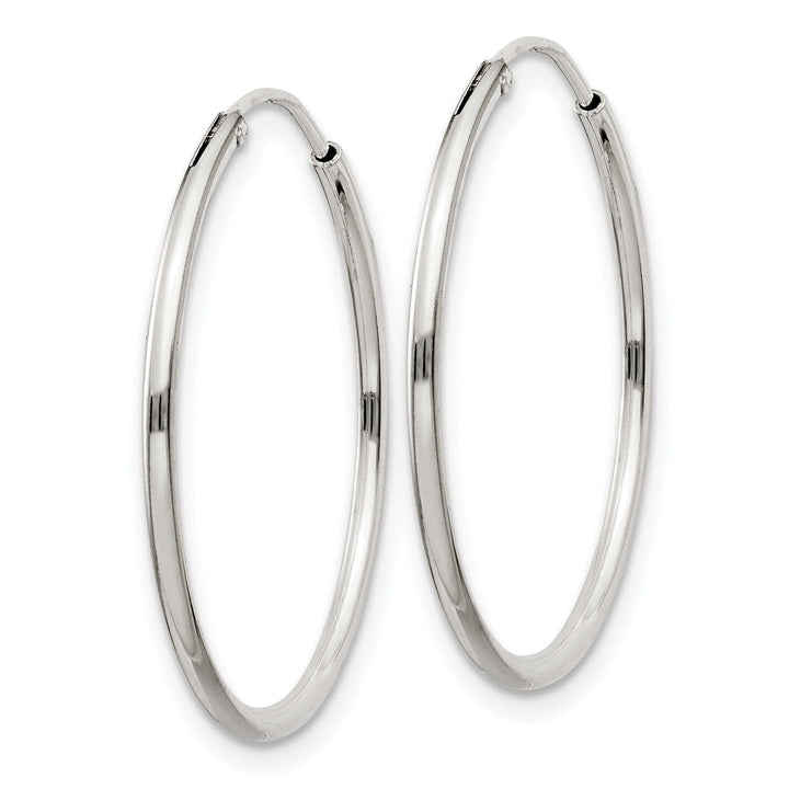 Lovely Rita's Earrings Sterling Silver Hollow Hoop Hinged Earrings