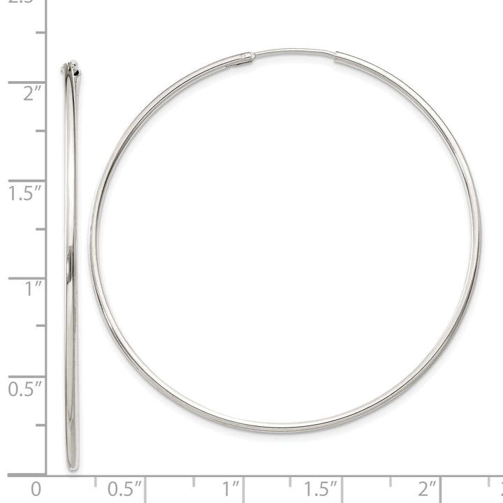 Lovely Rita's Earrings Sterling Silver Hollow Hoop Hinged Earrings