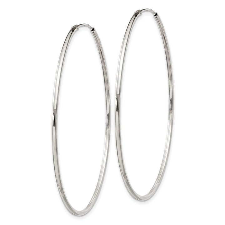 Lovely Rita's Earrings Sterling Silver Hollow Hoop Hinged Earrings