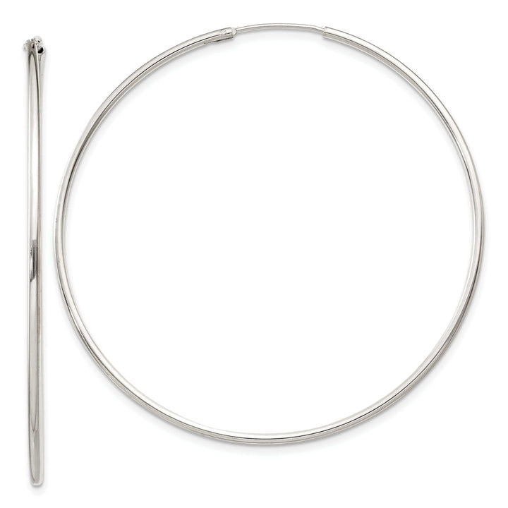 Lovely Rita's Earrings Sterling Silver Hollow Hoop Hinged Earrings