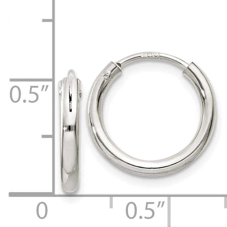 Lovely Rita's Earrings Sterling Silver Hollow Hoop Hinged Earrings