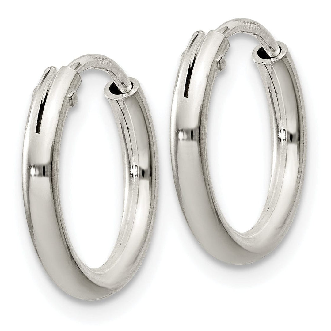 Lovely Rita's Earrings Sterling Silver Hollow Hoop Hinged Earrings