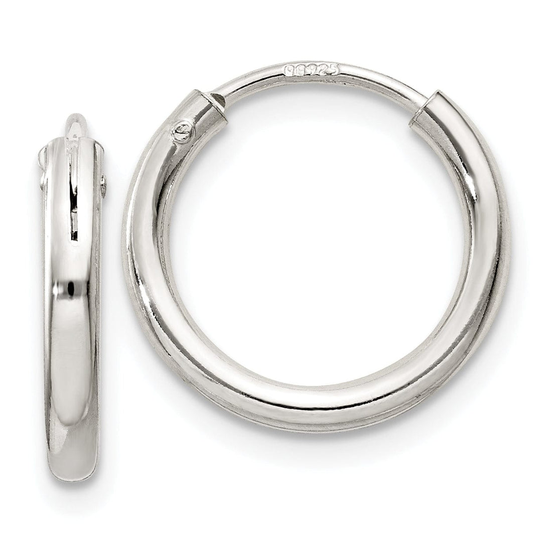 Lovely Rita's Earrings Sterling Silver Hollow Hoop Hinged Earrings