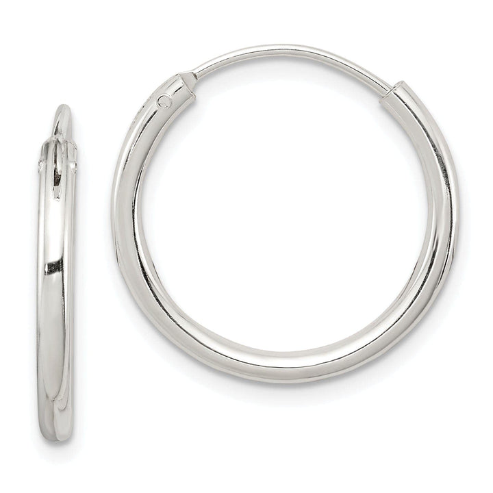 Lovely Rita's Earrings Sterling Silver Hollow Hoop Hinged Earrings