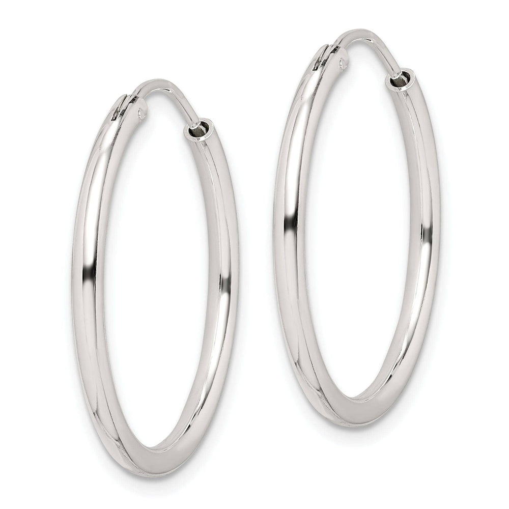 Lovely Rita's Earrings Sterling Silver Hollow Hoop Hinged Earrings