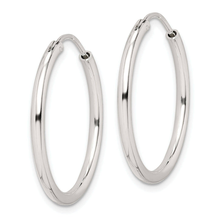 Lovely Rita's Earrings Sterling Silver Hollow Hoop Hinged Earrings