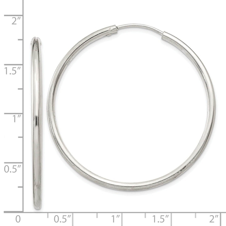 Lovely Rita's Earrings Sterling Silver Hollow Hoop Hinged Earrings
