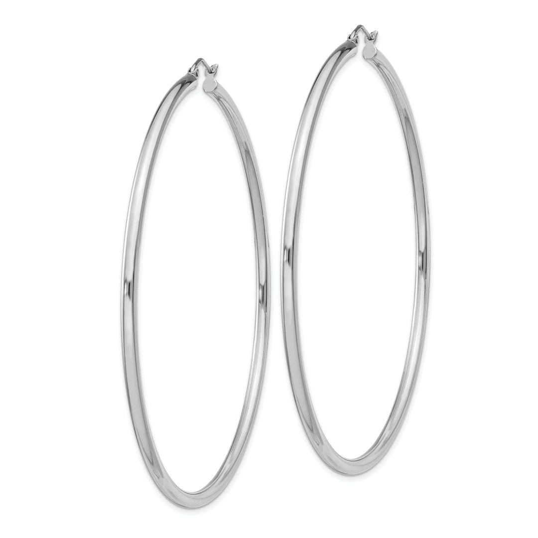 Lovely Rita's Earrings Sterling Silver Hollow Tube Hoop Hinged Earring