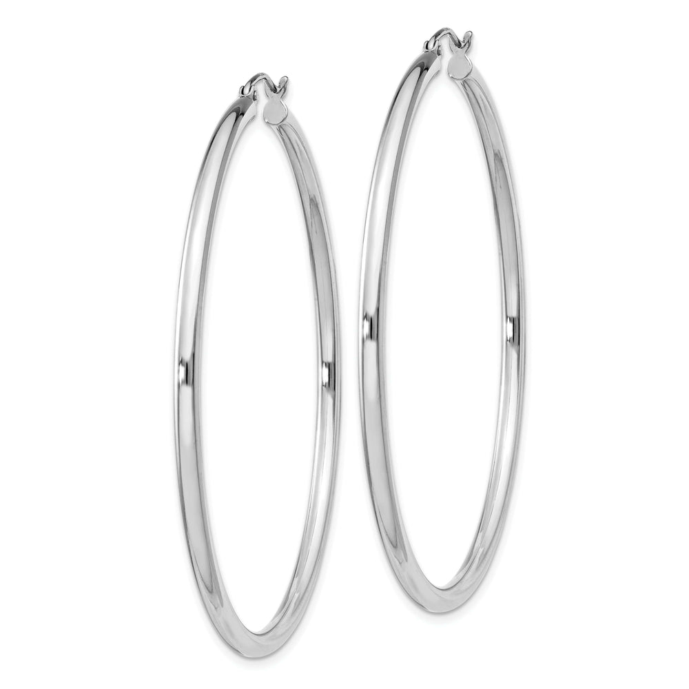 Lovely Rita's Earrings Sterling Silver Hollow Tube Hoop Hinged Earring