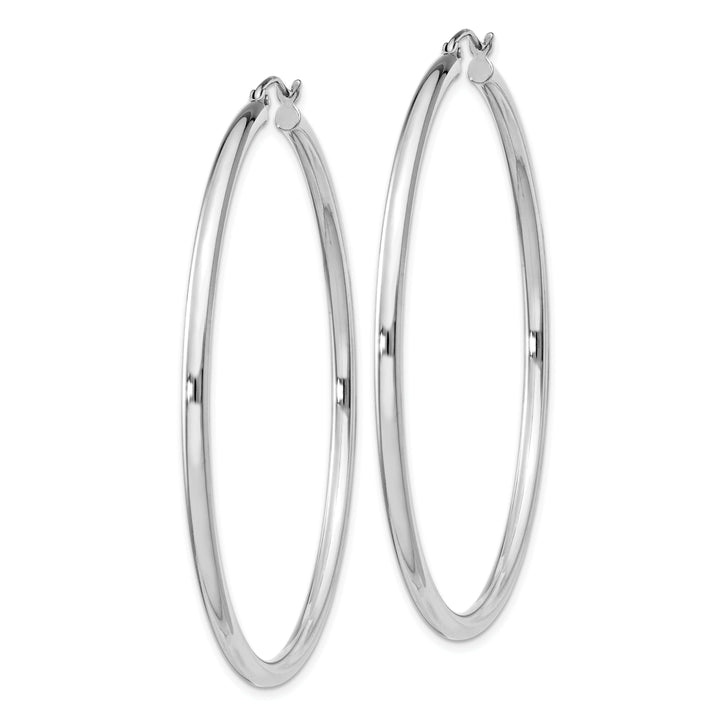 Lovely Rita's Earrings Sterling Silver Hollow Tube Hoop Hinged Earring