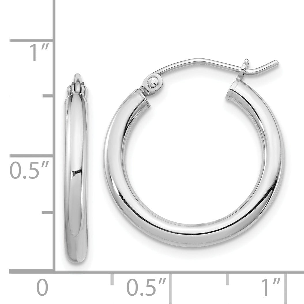 Lovely Rita's Earrings Sterling Silver Hollow Tube Hoop Hinged Earring