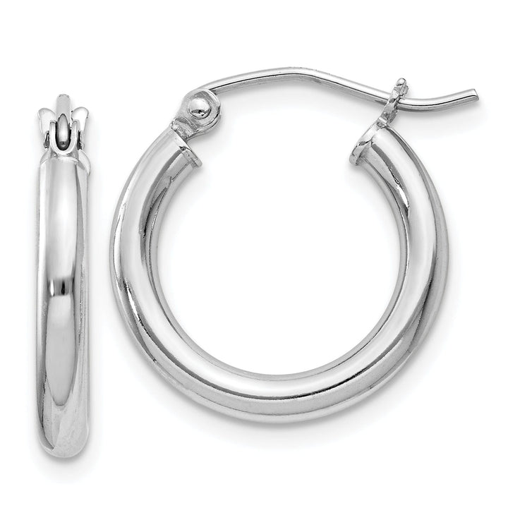 Lovely Rita's Earrings Sterling Silver Hollow Tube Hoop Hinged Earring