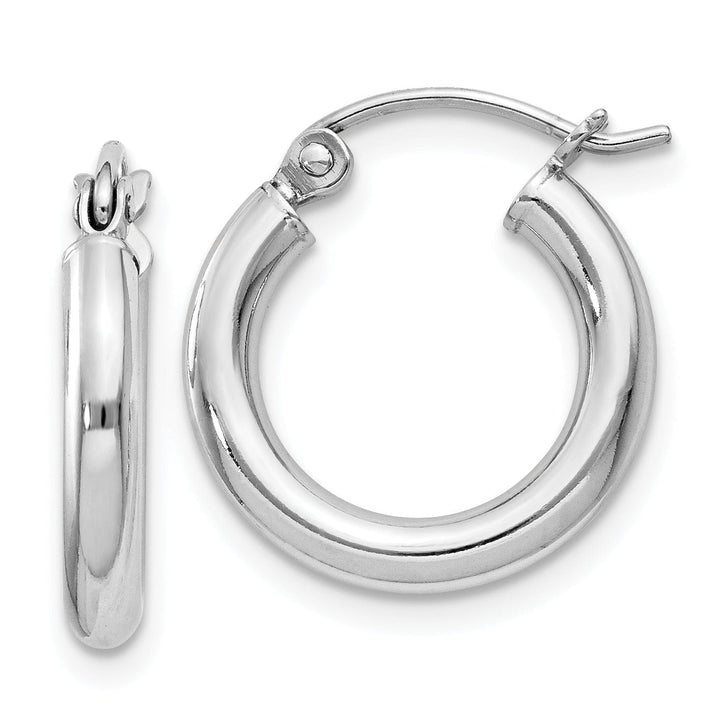 Lovely Rita's Earrings Sterling Silver Hollow Tube Hoop Hinged Earring