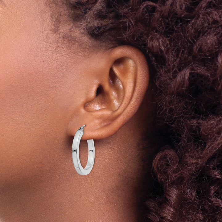Lovely Rita's Earrings Sterling Silver Hoop 3.25MM Earrings