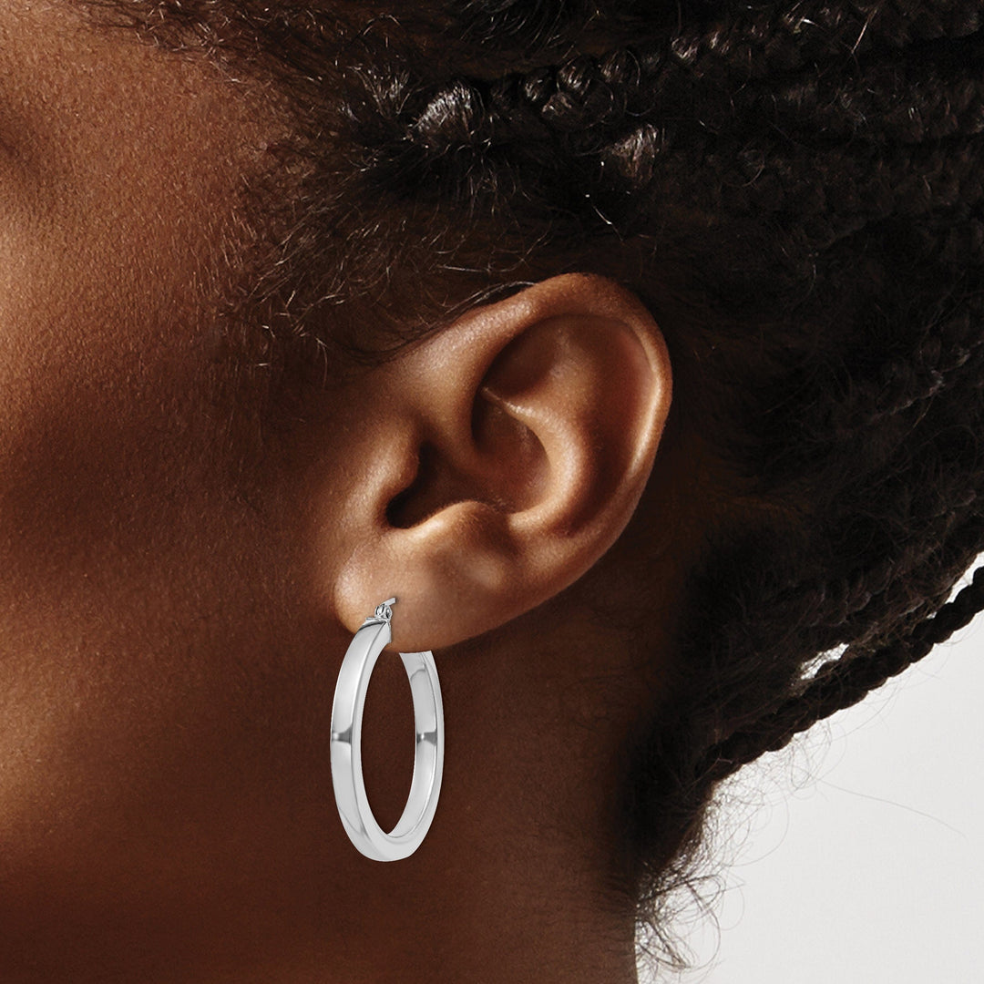Lovely Rita's Earrings Sterling Silver Hoop 3.25MM Earrings