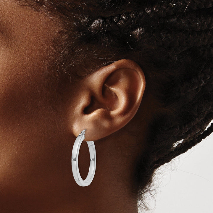 Lovely Rita's Earrings Sterling Silver Hoop 3.25MM Earrings