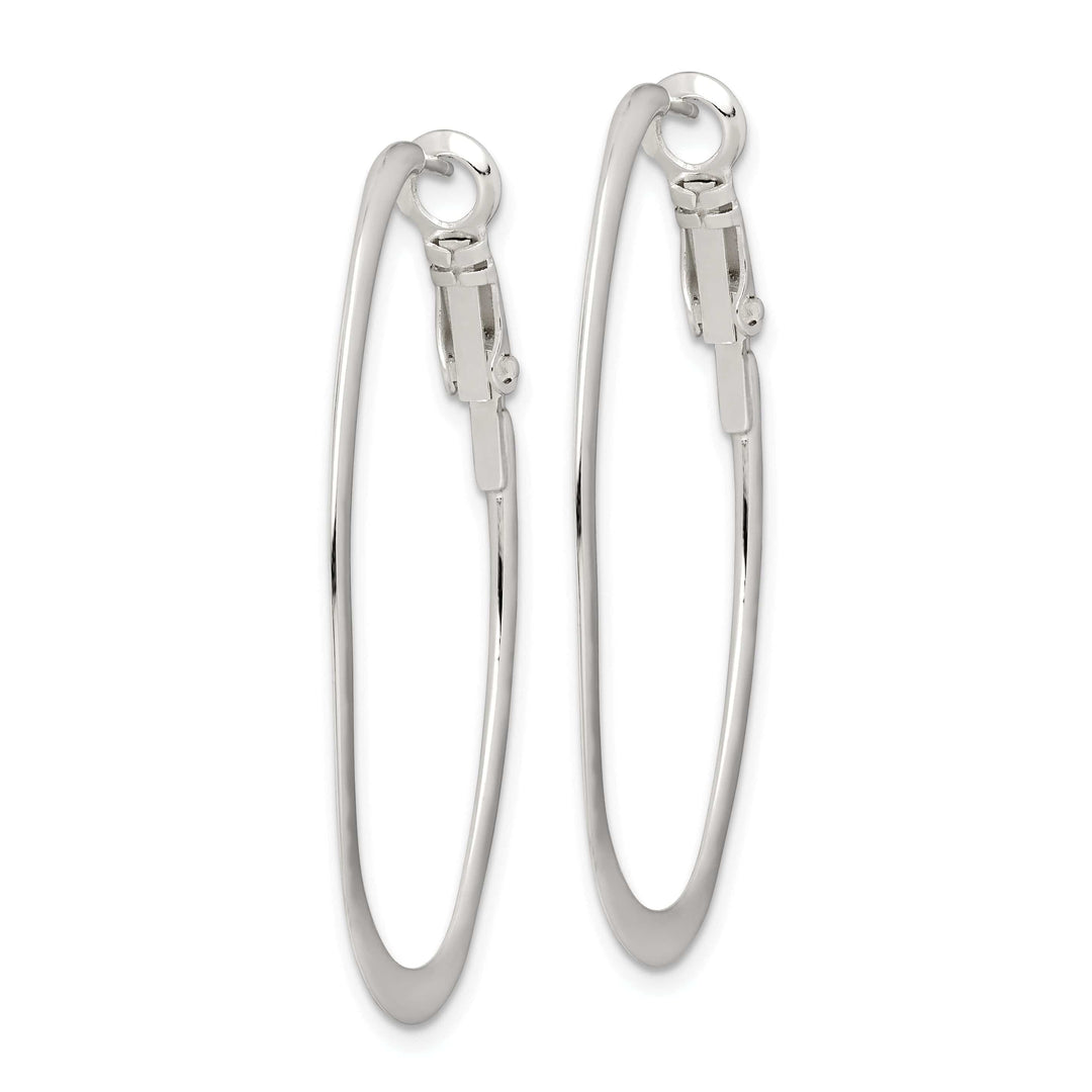 Lovely Rita's Earrings Sterling Silver Hoop Clip Back Earrings