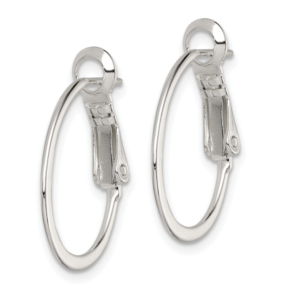 Lovely Rita's Earrings Sterling Silver Hoop Clip Back Earrings
