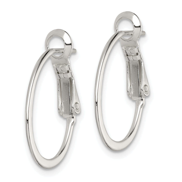 Lovely Rita's Earrings Sterling Silver Hoop Clip Back Earrings
