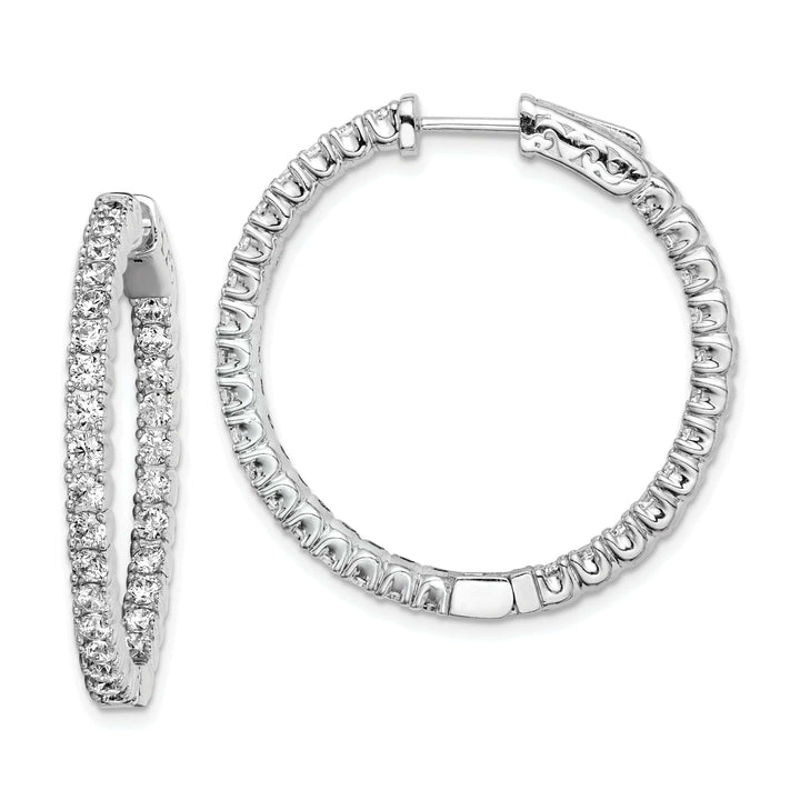Sterling Shimmer Earrings Sterling Silver Hoop Earrings