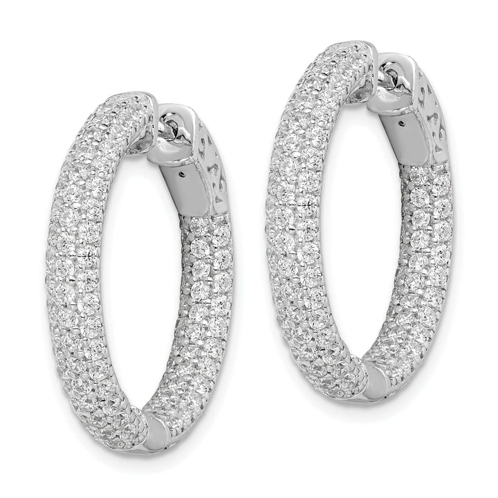 Sterling Shimmer Earrings Sterling Silver Hoop Earrings