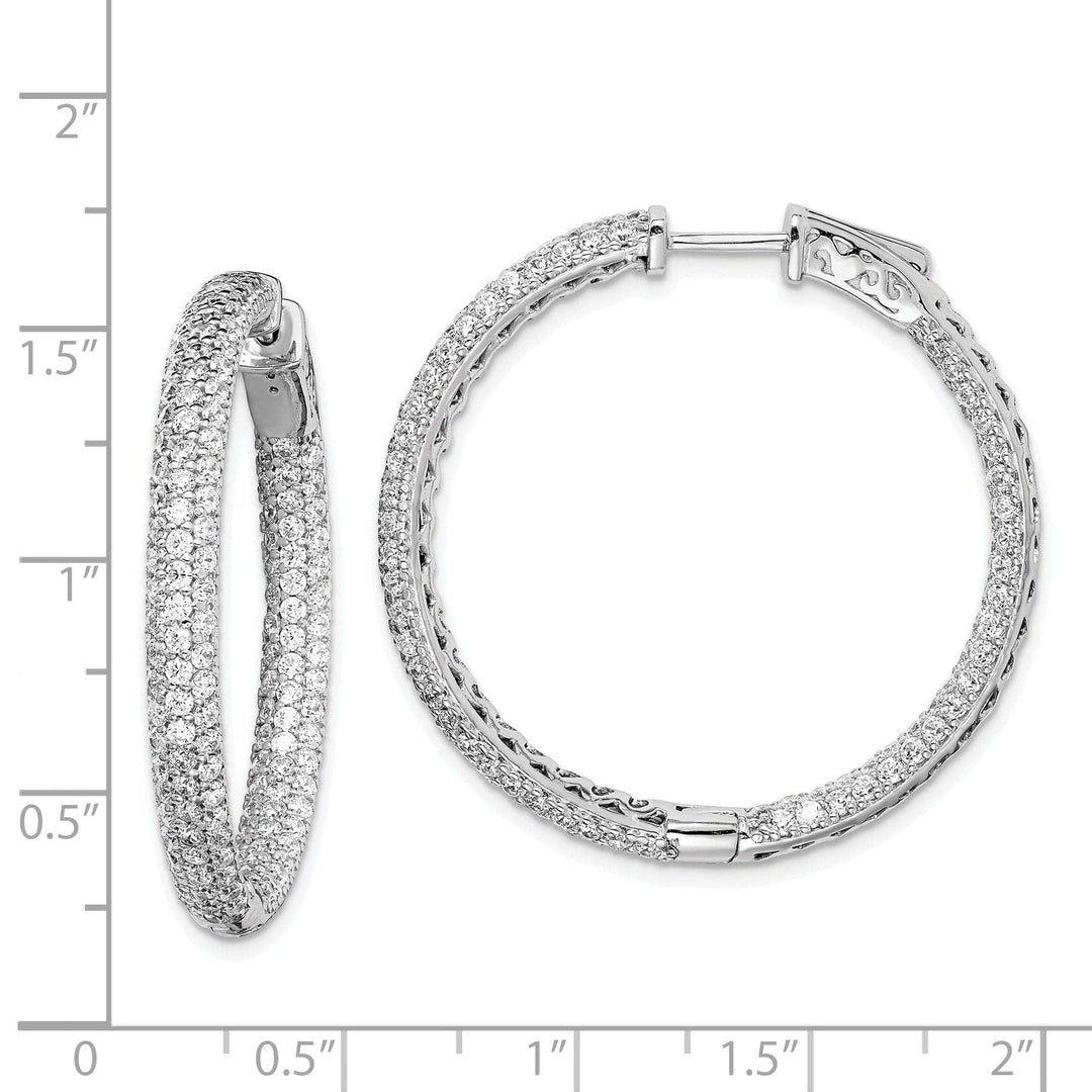 Sterling Shimmer Earrings Sterling Silver Hoop Earrings
