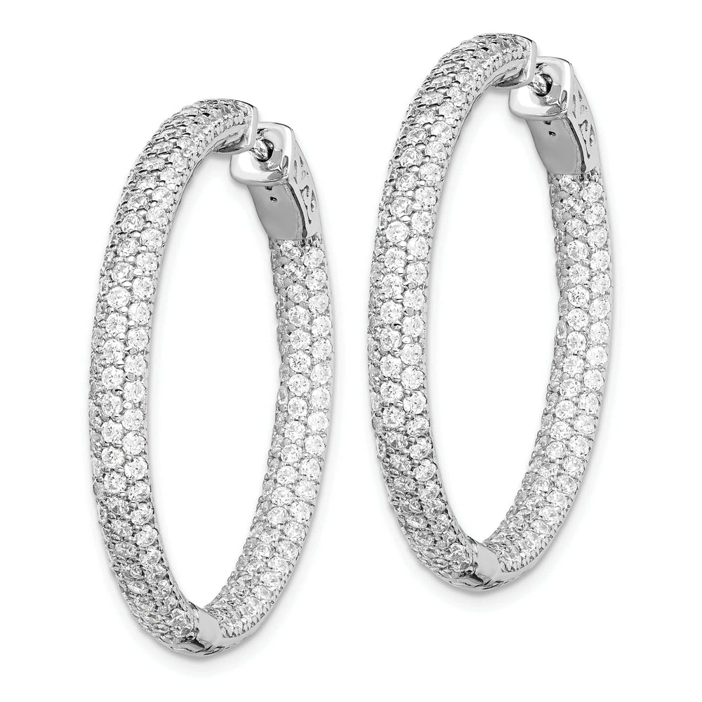 Sterling Shimmer Earrings Sterling Silver Hoop Earrings