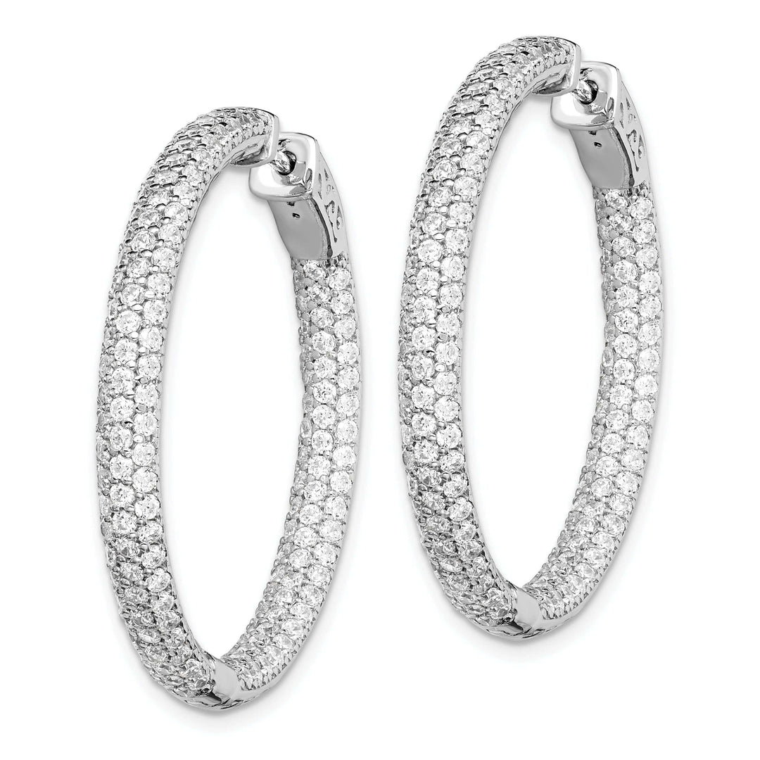 Sterling Shimmer Earrings Sterling Silver Hoop Earrings