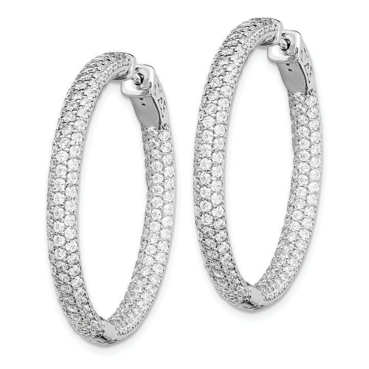 Sterling Shimmer Earrings Sterling Silver Hoop Earrings