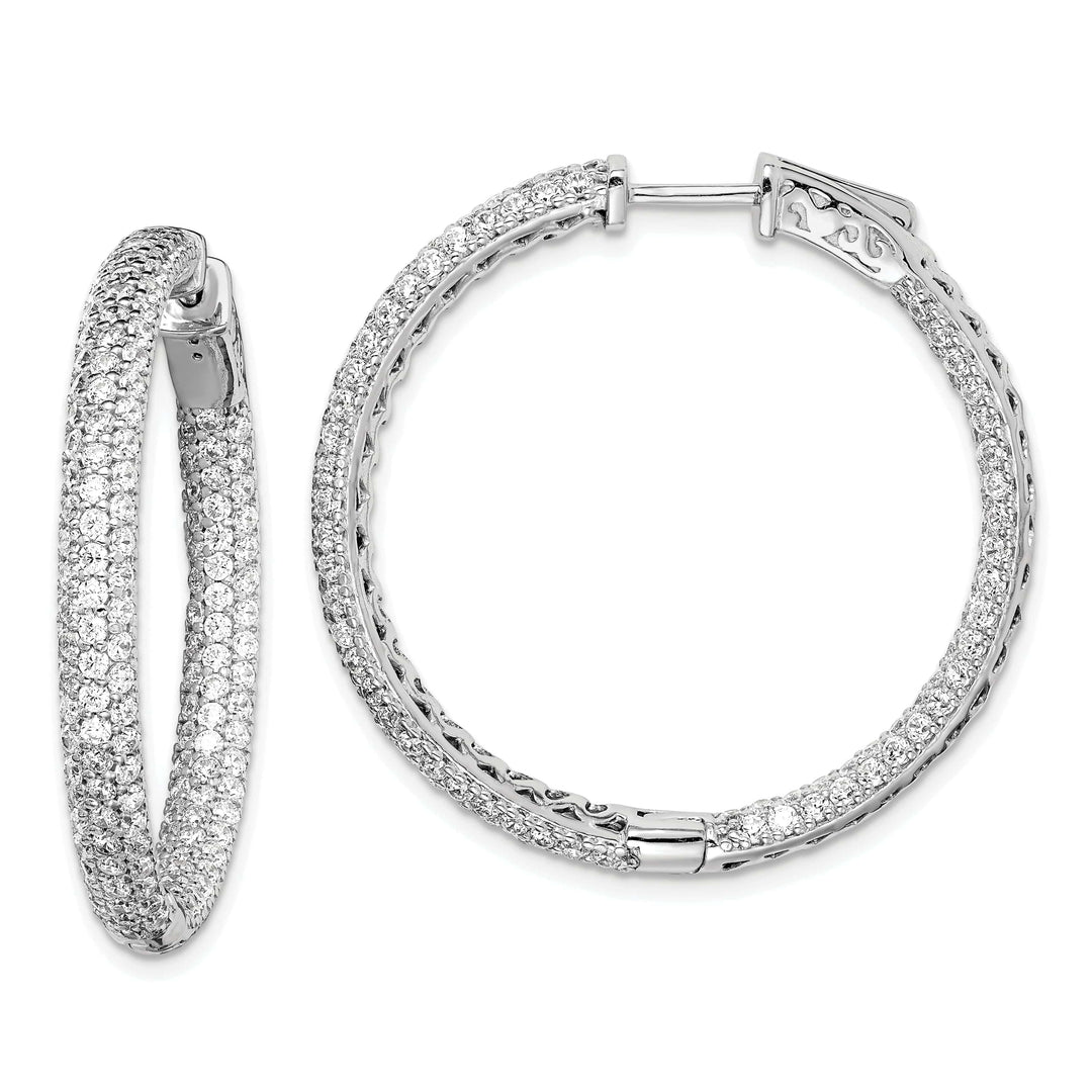 Sterling Shimmer Earrings Sterling Silver Hoop Earrings