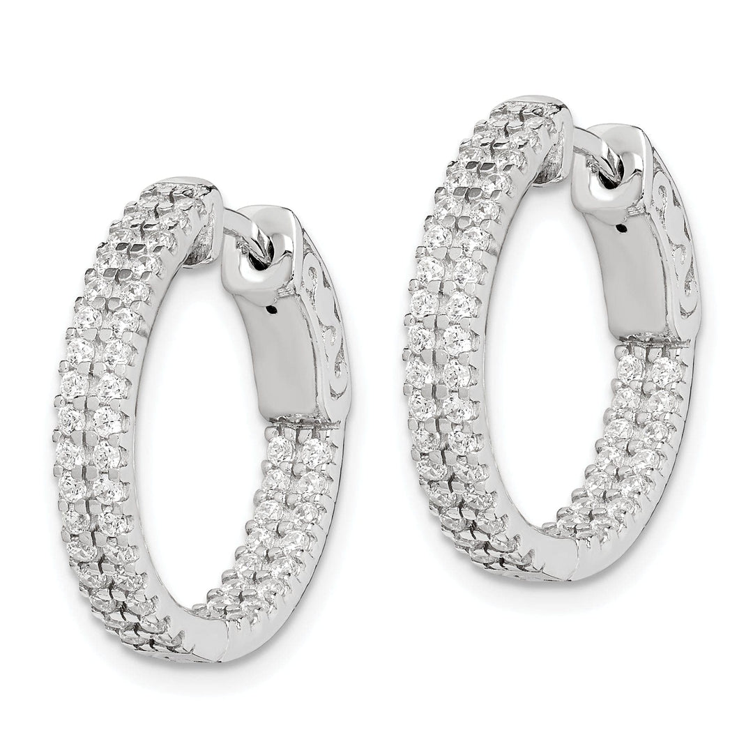 Sterling Shimmer Earrings Sterling Silver Hoop Earrings