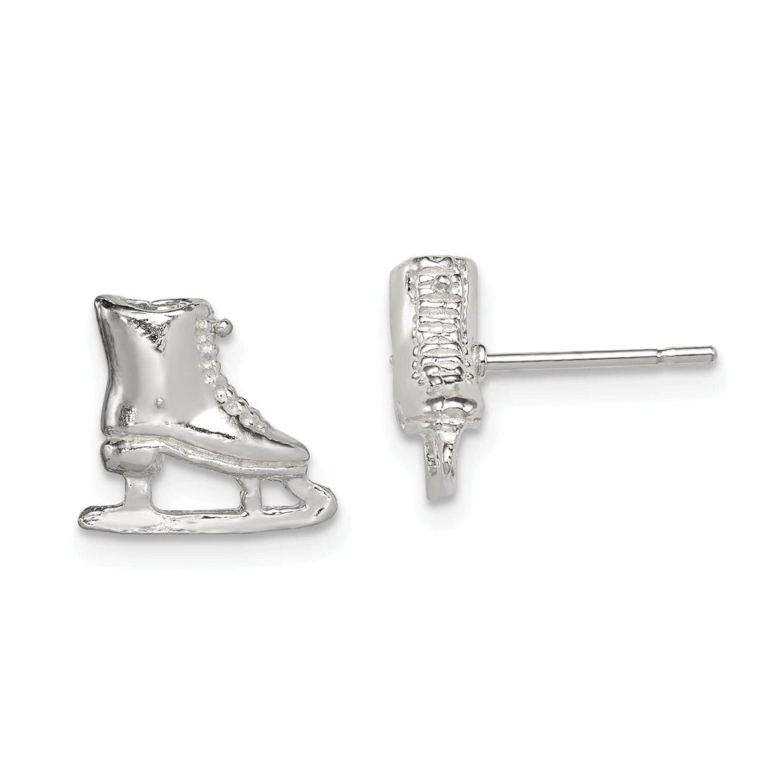 Lovely Rita's Earrings Sterling Silver Ice Skate Mini Earrings