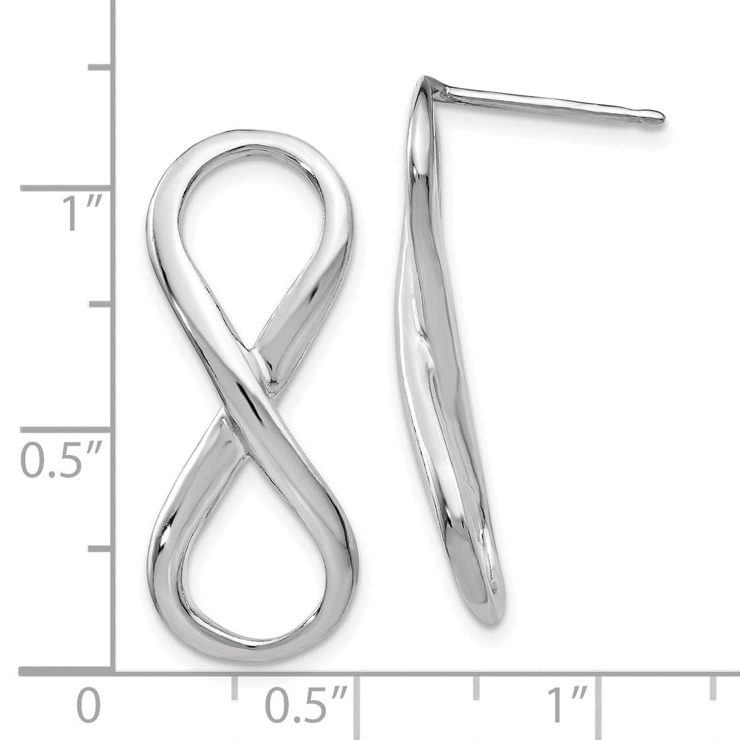 Lovely Rita's Earrings Sterling Silver Infinity Symbol Post Earrings