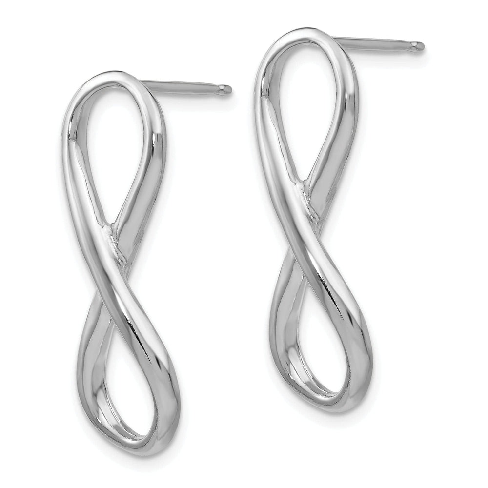Lovely Rita's Earrings Sterling Silver Infinity Symbol Post Earrings