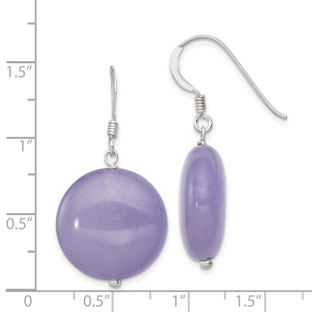 Lovely Rita's Earrings Sterling Silver Lavender Jade Drop Earrings