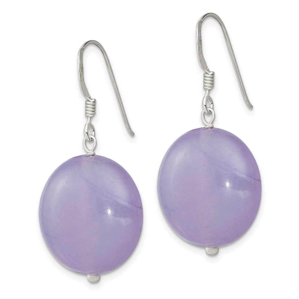 Lovely Rita's Earrings Sterling Silver Lavender Jade Drop Earrings