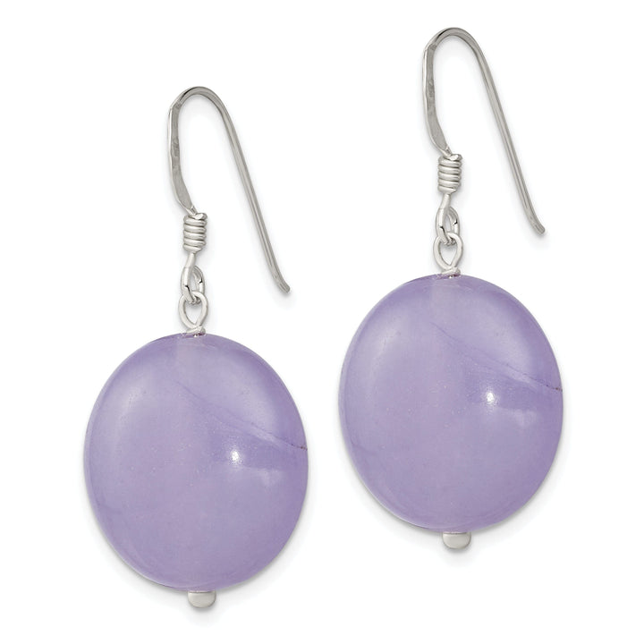 Lovely Rita's Earrings Sterling Silver Lavender Jade Drop Earrings