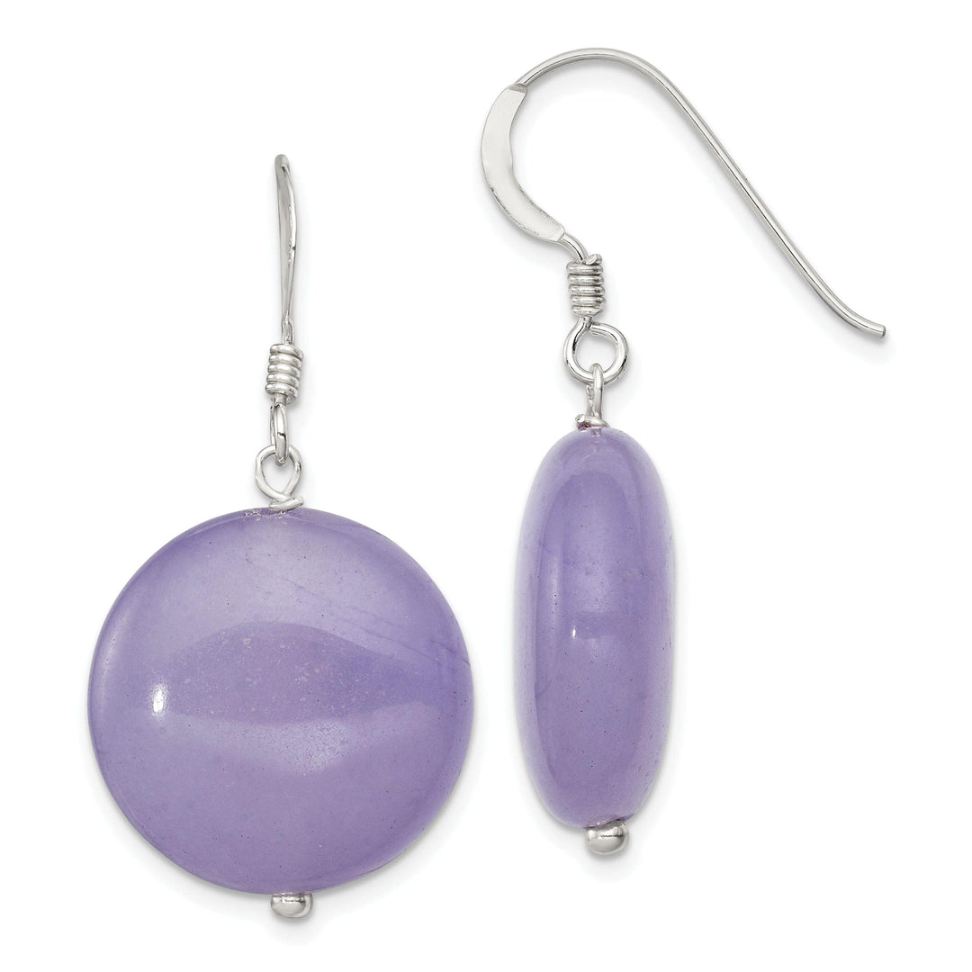 Lovely Rita's Earrings Sterling Silver Lavender Jade Drop Earrings