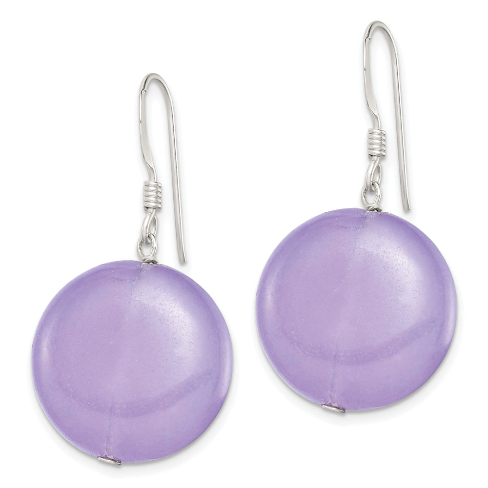 Lovely Rita's Earrings Sterling Silver Lavender Jade Drop Earrings