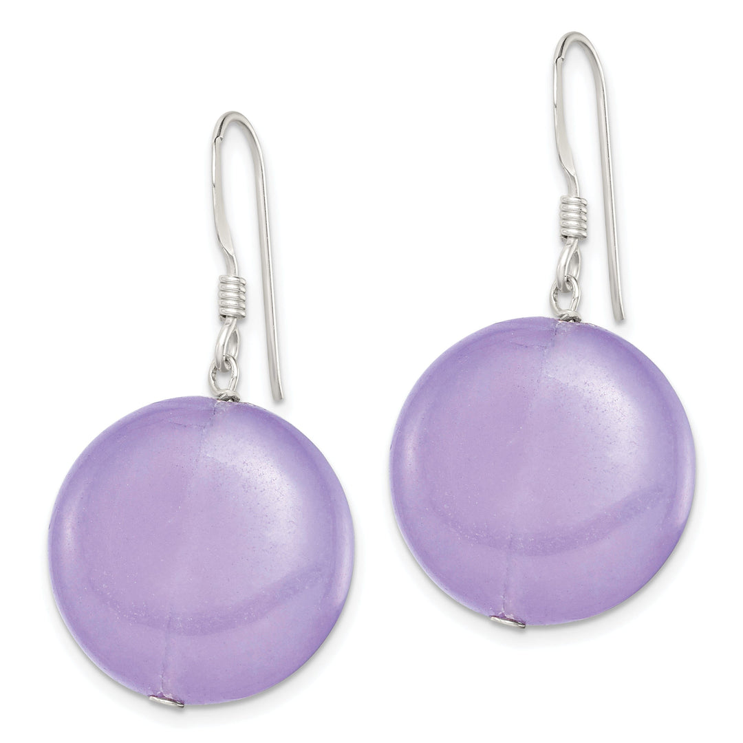 Lovely Rita's Earrings Sterling Silver Lavender Jade Drop Earrings