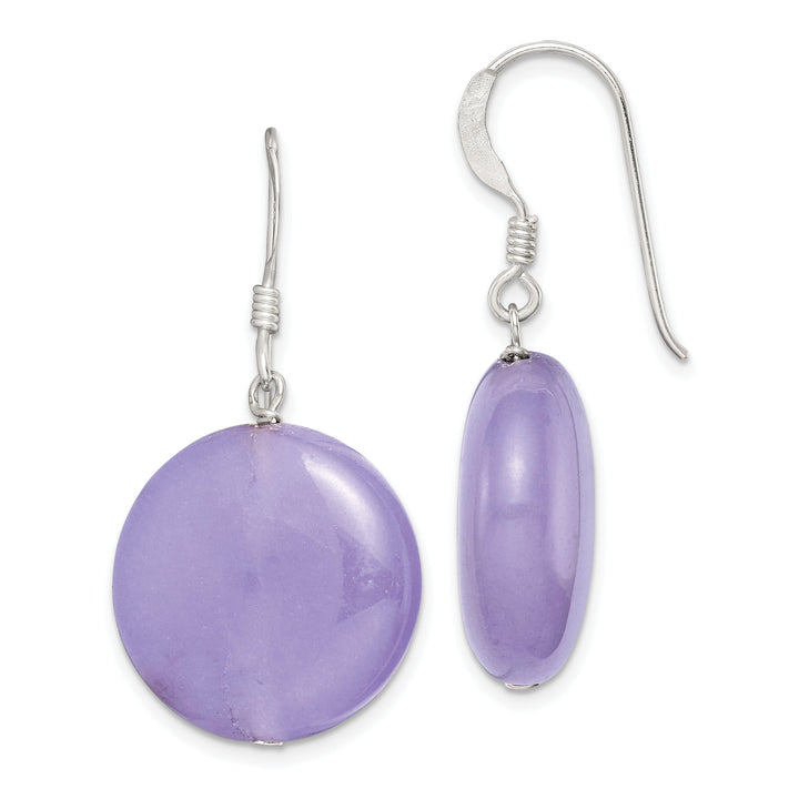 Lovely Rita's Earrings Sterling Silver Lavender Jade Drop Earrings