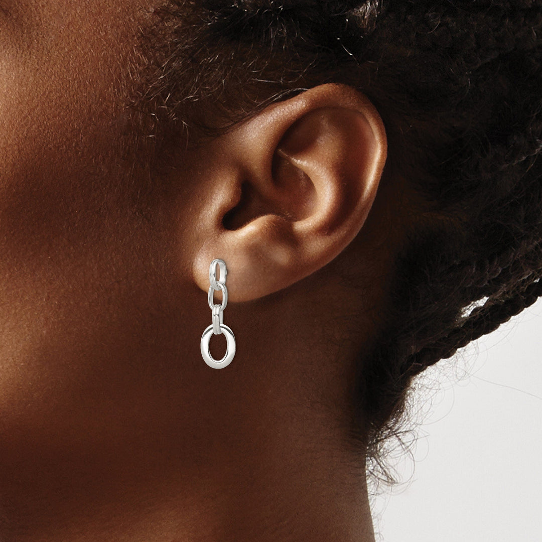 Lovely Rita's Earrings Sterling Silver Oval Dangle Earrings