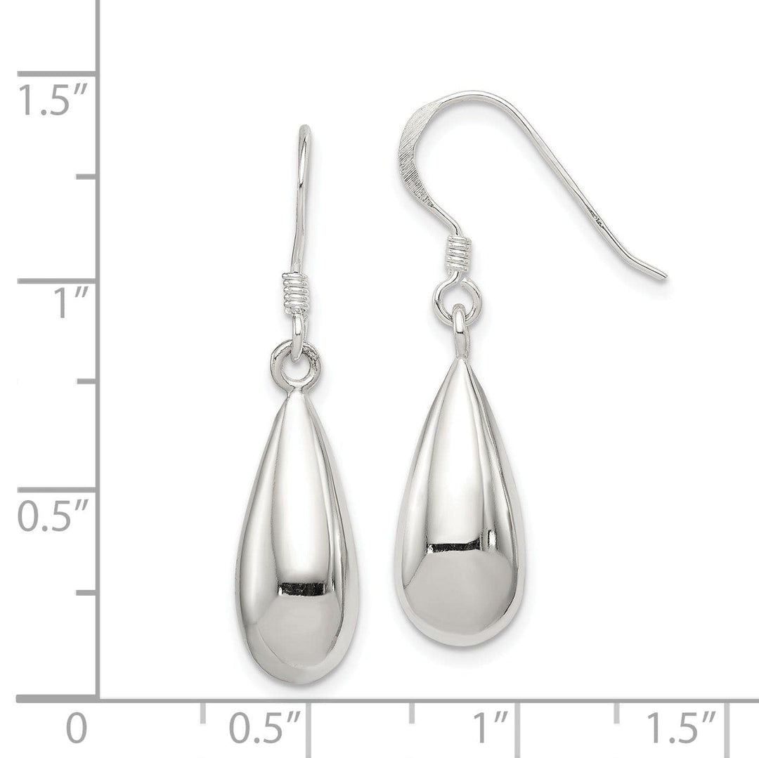 Lovely Rita's Earrings Sterling Silver Oval Drop Wire Earrings